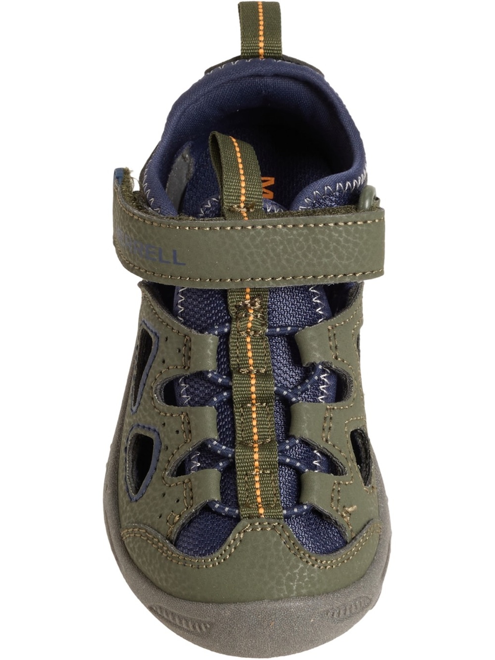 Merrell Kids Olive Green and Navy Closed-Toe Sandal